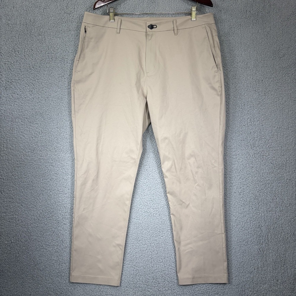 Public Rec Dealmaker 5 Pocket Pant Mens 36X30 Beige Performance Chino Flat Front